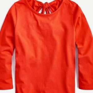 J. crew Lavender tie back t shirt top